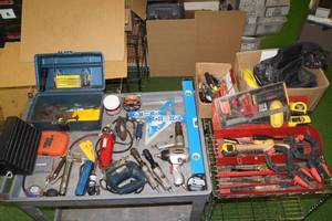 lot 170 image: Assortment of Tools - Air Impact, Ratchets, Clamps, Welding Wire and Gel