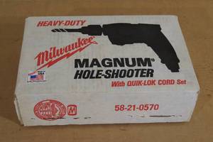 lot 160 image: Unused Milwaukee 0224-1 38 Magnum Hole Shooter Corded Drill