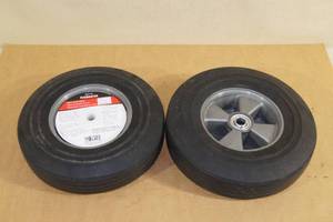 lot 180 image: Replacement Hand Truck Wheels - Solid Rubber