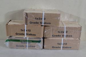 lot 178 image: 1 x 2 x 12 Wood Grade Stakes
