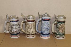 lot 248 image: Avon Collector Beer Steins - Fishing, Planes, Western, Automotive