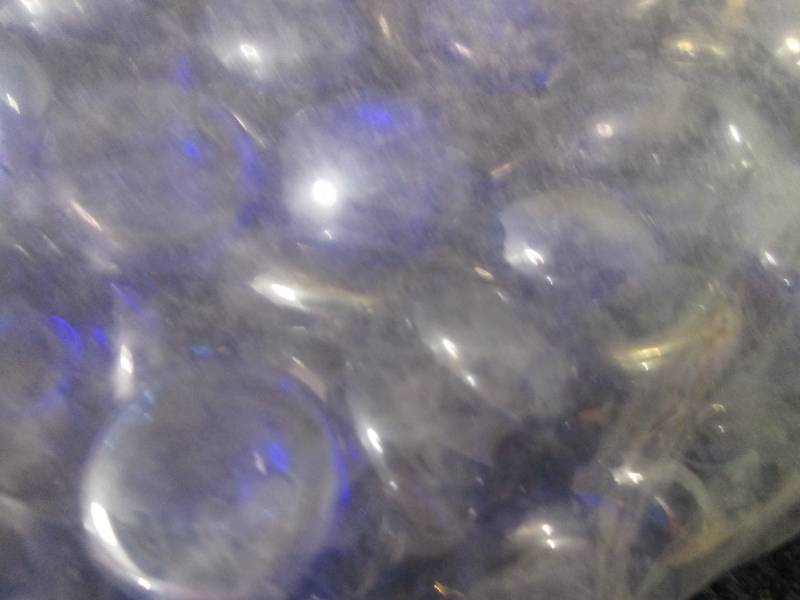 BluePurple Stones Flat Marble Bead...