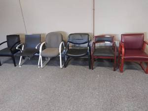 6 Office style chairs (see photos)...