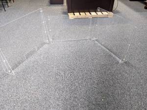 3 Plexiglass Sneeze Guards. 1   42.75Wx30H, 1  36Wx30H, 1  36Wx24H