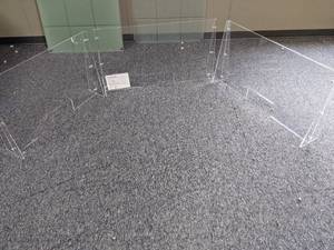 3 Plexiglass Sneeze Guards. 2  42...