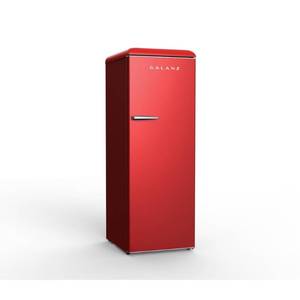 lot 14 image: Gallanz 11 cu. ft. Frost Free Convertible Upright Freezer or Fridge in Hot Rod Red with Electronic Temperature Control, GLF11URDG16 - UNCLIAMED FREIGHT.