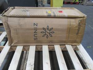 lot 9 image: Zinus 13 in. Medium Euro Top Pocket Spring California King Hybrid Mattress, SC-NEBT-13CK - NEW