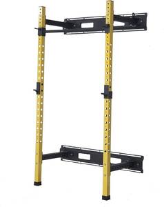lot 36 image: HulkFit Wall Mounted Power Cage - Yellow - Unclaimed Freight.