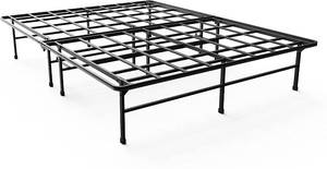 lot 40 image: ZINUS SmartBase Super Heavy Duty Mattress Foundation with 4400lbs Weight Capacity 14 Metal Platform Bed Frame - Queen, SM-SC-PRSK-14Q - Unclaimed Freight.