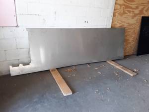 Stainless Steel Sheet - About 98 x 33 - 18 Gauge - Non-Magnetic