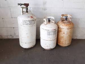 Lot of (3) Propane Tanks - Empty