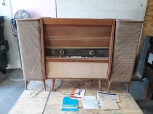 Vintage Telefunken Sonata 5183WK Stereo w Grundig Speakers