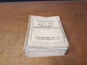 Lot of (29) Allis-Chalmers Operating and Parts Diagram Manuals