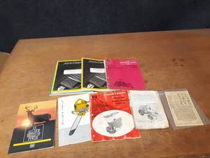 Assorted John Deere and IH Manuals  1949 Glueks Almanac