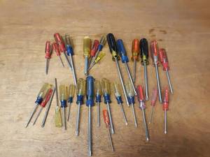 Lot of Assorted Phillips Head Screwdrivers - Craftsman, Stanley and More