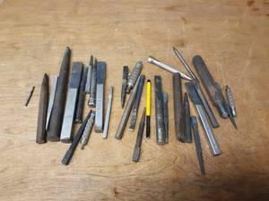 Lot of Assorted Punches and Chisels