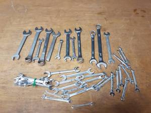 Lot of Assorted SAE Combination Wrenches 14 up to 1316 - Craftsman, Thorsen, TRW and More