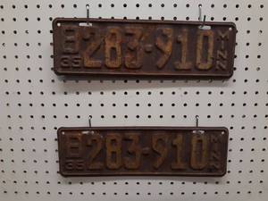 Pair of 1935 Matched Minnesota License Plates