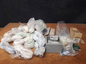 Lot of Assorted HVAC Parts and Thermostat Cords