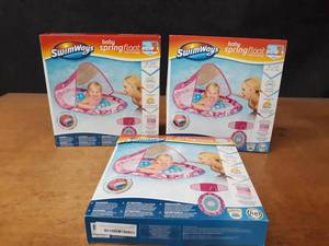 Lot of (3) Swimways Baby Spring Float Sun Canopy - for 9-24 Months