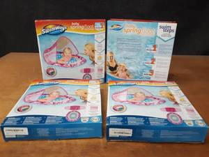 Lot of (4) Swimways Baby Spring Float Sun Canopy - for 9-24 Months