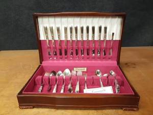 Set of Community Silverplate Silverware in Chest