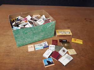 Huge Collection of Matchbooks - Box is about 11 x 8-12 x 5-12