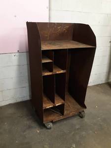 Steel Rolling Work Cart - Measures about 54 x 28 x 22