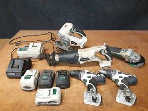 Masterforce Cordless Tools (18V20V) - Sawzall, (2) Drills, Jigsaw and Angle Grinder