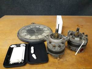 Pair of Hydraulic Motors, Clock, Wii (Untested) and More