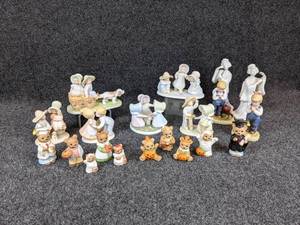Large Lot of Homco Collectible Figurines - Circle of Friends, Holiday Bears, Geisha, and More