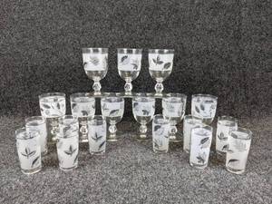 Lot of Demi Glasses and Wine Goblets