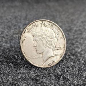 1922 Silver Peace Dollar - Philadelphia Mint - 90% Silver