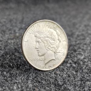 1922 Silver Peace Dollar - Philadelphia Mint - 90% Silver