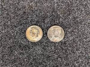 (Lot of 2) 1964 Kennedy Half Dollars - 90% Silver - Philadelphia Mint