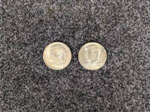 1964 Kennedy Half Dollar - 90% Silver - Philadelphia Mint and 1969-D Kennedy Half Dollar - 40% Silver