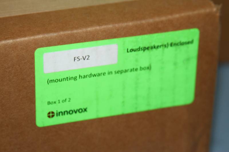 lot 53 image: New - Innovox FS-V2 (Pair) of Vertical Pro Audio Side-Mount Soundbar Sound Bar Speakers - Lot Includes 3 PAIRS of Speakers