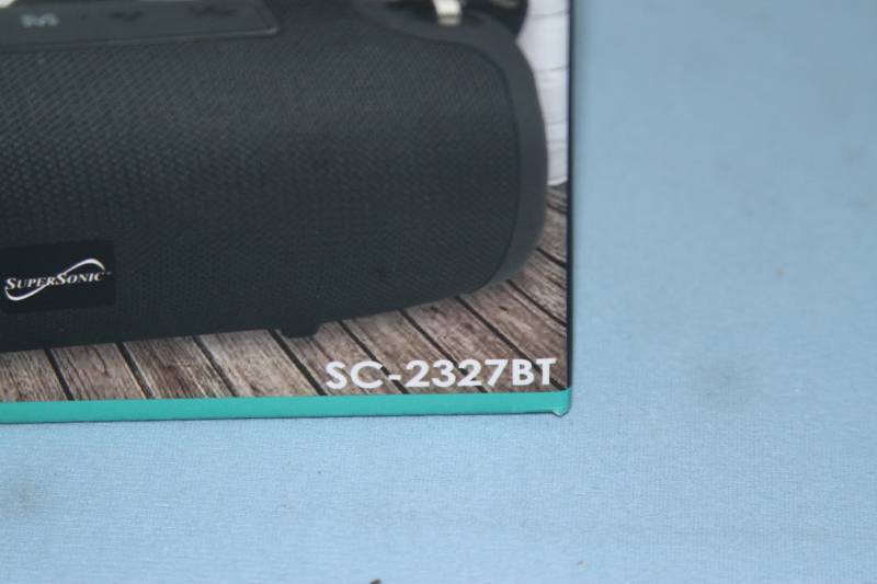 lot 62 image: Supersonic SC-2327BT Portable Bluetooth Audio Speaker with True Wireless Technology