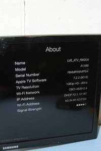 lot 22 image: Apple TV Model A1469 Hi-Definition Media Streaming Device with Remote Control Power & HDMI Cable