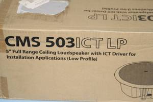 lot 33 image: Tannoy CMS 503ICT LP 5 Full Range Low Profile Pro Audio Ceiling Loudspeakers  Speakers with ICT Driver - NEW - PAIR