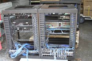 lot 64 image: Lot of 2 - Middle Atlantic Pro Audio & Video Equipment Rack Units with Miscellaneous Equipment
