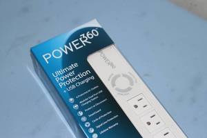 lot 75 image: Panamax Power 360 Surge Suppressor AC Power Outlet Strip with USB Plug-Ins - New