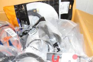 lot 103 image: Large Box of Miscellaneous NEW Pro Audio Video Computer Cables - HDMI, DVI, Network, CAT5, Video, Audio & More