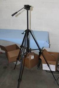 lot 114 image: Sony Video Camera Photography Multi-Stage Adjustable Photo Tripod