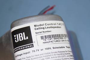 lot 118 image: JBL Control 14CT Two-Way 4 Coaxial Pro Audio In-Ceiling Loudspeakers Speakers