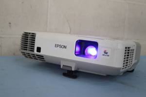 lot 105 image: Epson PowerLite 93 XGA 3LCD Projector  Projection System with Remote Control HDMI & Power Cable