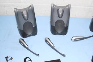 lot 142 image: Lot of Plantronics Telephone Phone Headsets Base Stations & Accessories