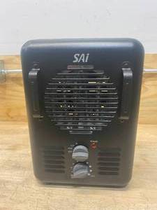lot 22 image: SAI  1,500-Walt Utility Milkhouse Fan-Forced Portable Heater with Thermostat