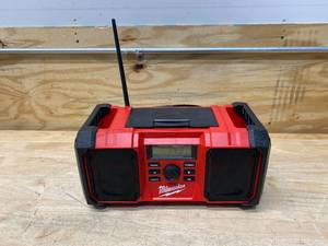 lot 42 image: MILWAUKEE M18 18-Volt Lithium-Ion Cordless Jobsite Radio (Tool Only)
