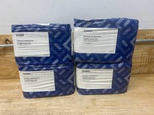 lot 101 image: SOLIMO Lot of 4 Packs of-  Underwear for Men and Women, Overnight Absorbency, Large, 14Pack